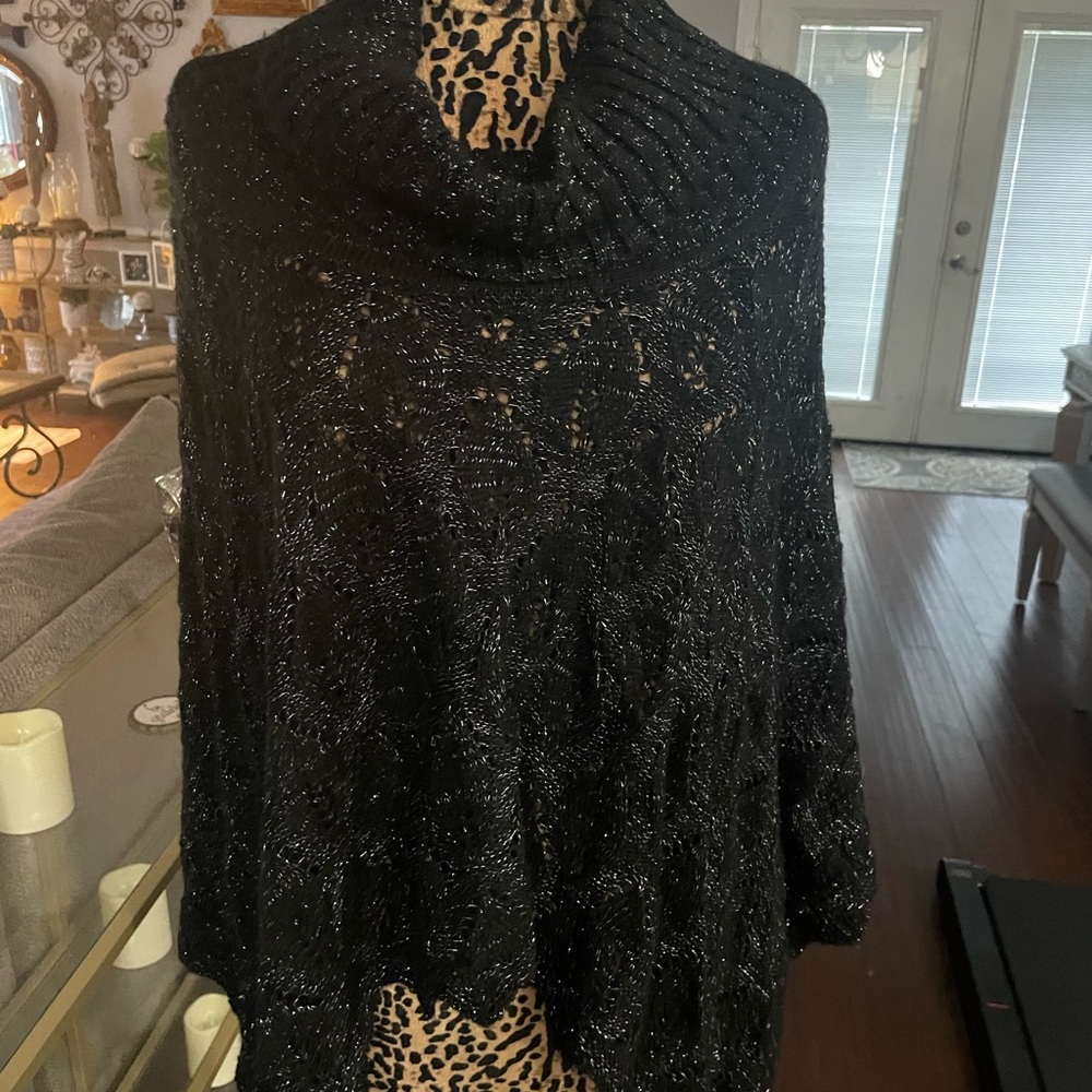 Studio I Black Cowl Neck Sweater